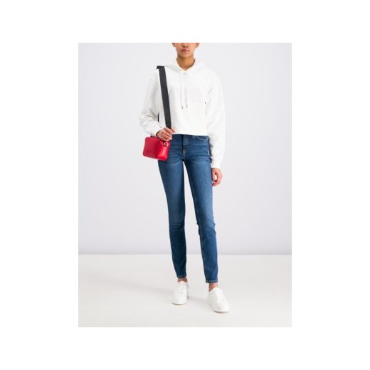 Calvin Klein bluza damska biała krótka 