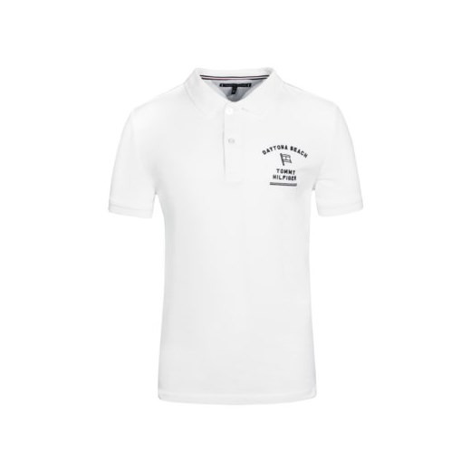 T-shirt chłopięce biały Tommy Hilfiger z krótkim rękawem 