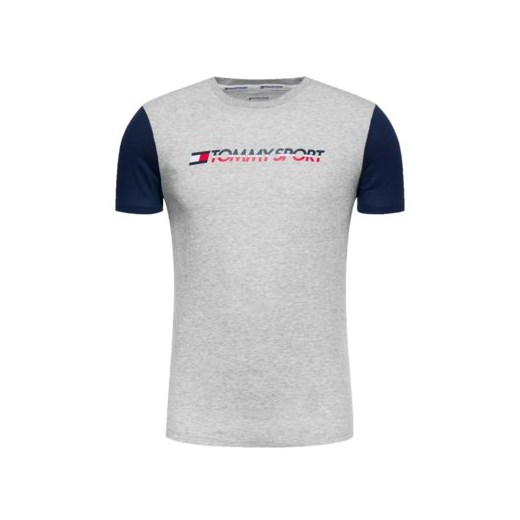 T-shirt męski Tommy Sport z krótkim rękawem z napisami 