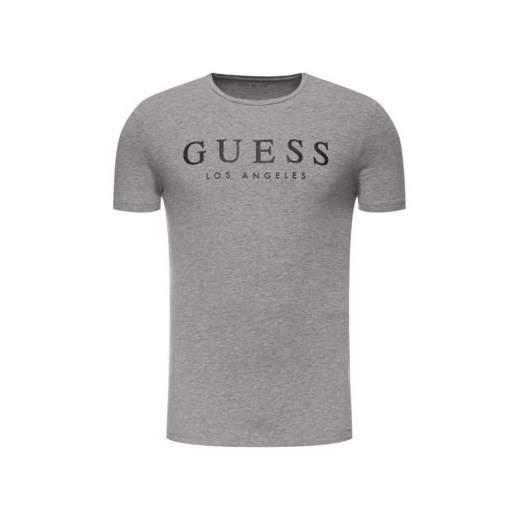 T-shirt męski szary Guess młodzieżowy 
