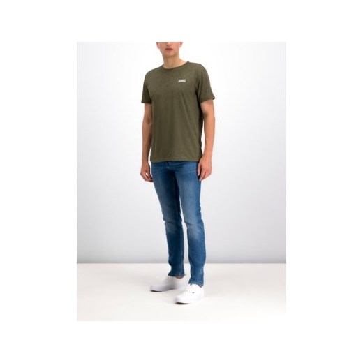 T-shirt męski zielony Tommy Jeans z krótkim rękawem 