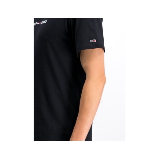 T-shirt męski Tommy Jeans czarny z krótkim rękawem 