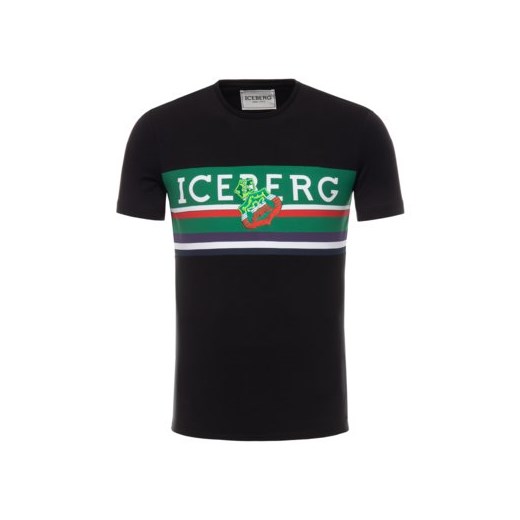 T-shirt męski Iceberg z krótkimi rękawami młodzieżowy 