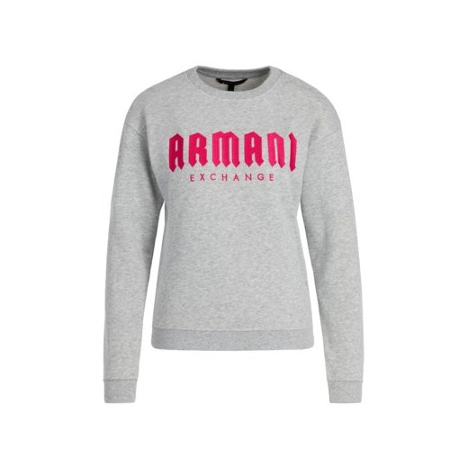 Bluza damska Armani Exchange w stylu młodzieżowym szara 