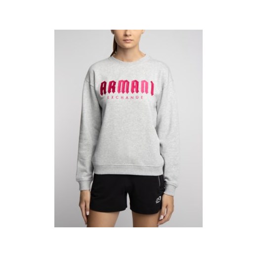 Bluza damska Armani Exchange na jesień krótka z napisami 