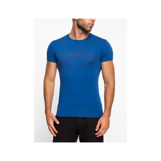 Niebieski t-shirt męski Emporio Armani 