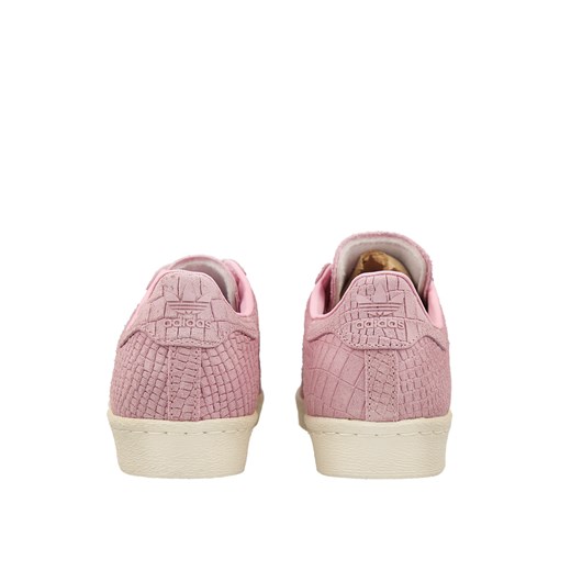 Buty sportowe damskie Adidas różowe sznurowane skórzane 
