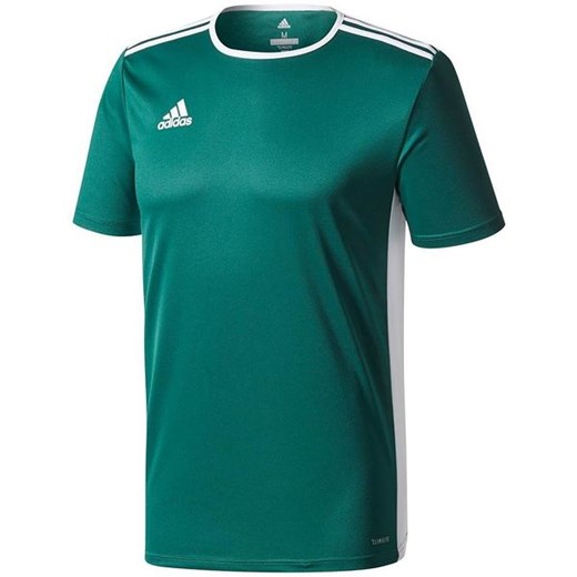 Zielony t-shirt chłopięce Adidas z krótkimi rękawami