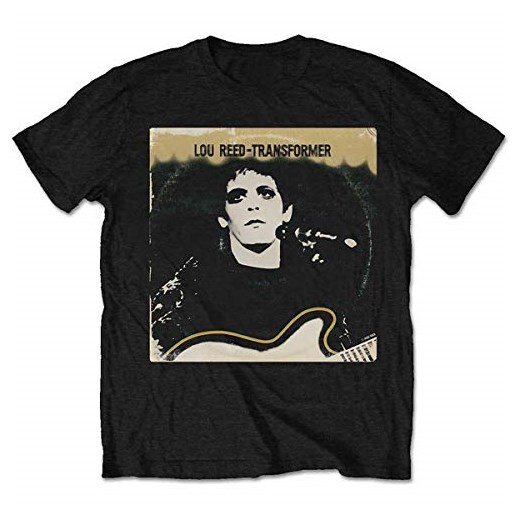 Lou Reed męski T-shirt Transformer Vintage Cover -  l czarny (czarny)