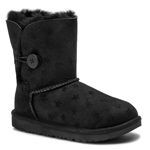 Buty zimowe dziecięce Ugg bez zapięcia czarne emu 