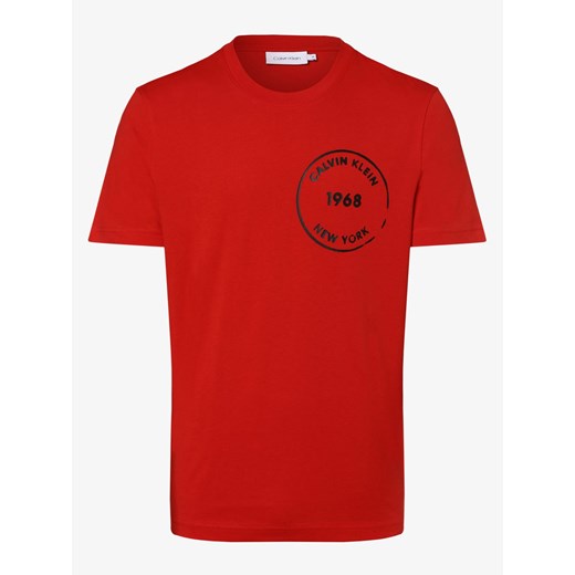 Calvin Klein - T-shirt męski, czerwony  Calvin Klein L vangraaf