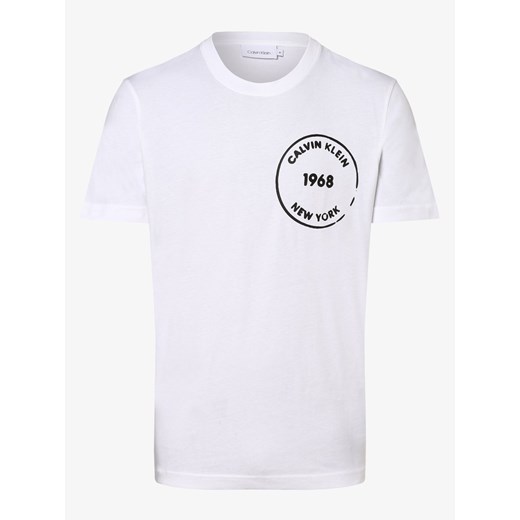 Calvin Klein - T-shirt męski, biały Calvin Klein  L vangraaf