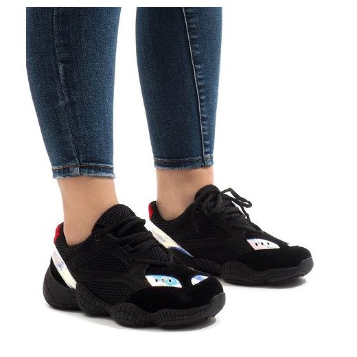 Butymodne buty sportowe damskie w stylu casual młodzieżowe sznurowane bez wzorów płaskie 