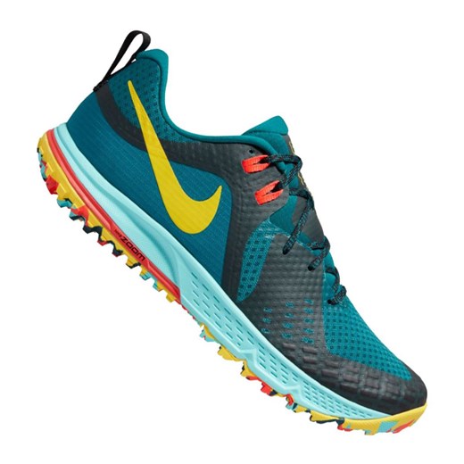 Buty sportowe męskie niebieskie Nike zoom z tkaniny sznurowane 