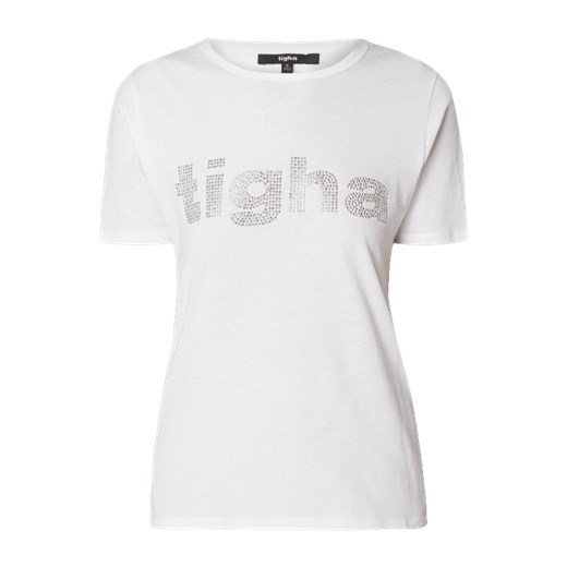 T-shirt z bawełny z nadrukiem z logo  Tigha M Peek&Cloppenburg 