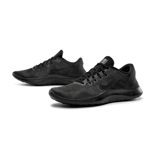 Czarne buty sportowe męskie Nike flex sznurowane na jesień 