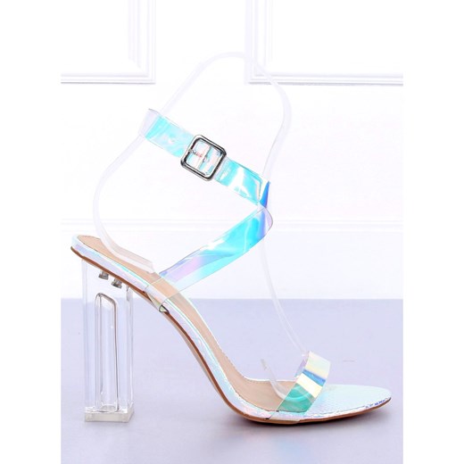 Sandały damskie Butymodne białe eleganckie gładkie 