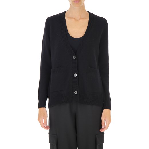 Semicouture Sweter dla Kobiet Na Wyprzedaży, czarny, Wełna dziewicza, 2019, 38 M