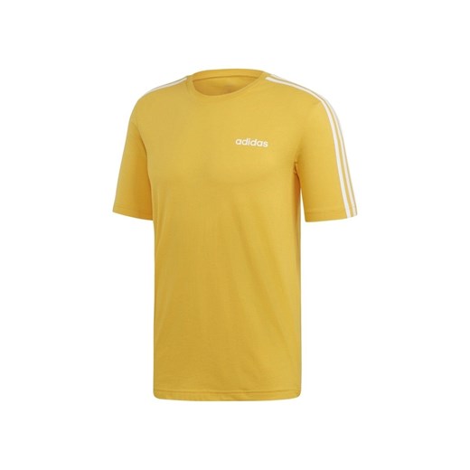 Żółta koszulka sportowa Adidas Performance w paski 