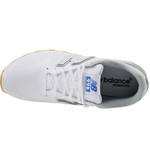 Buty sportowe damskie New Balance w stylu casual białe jesienne skórzane bez wzorów 