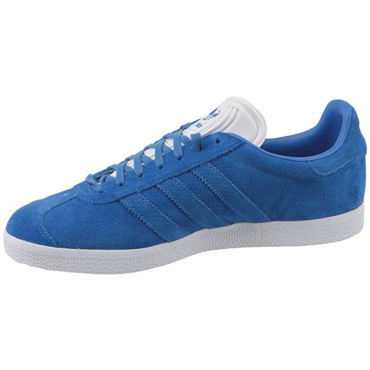 Trampki męskie Adidas gazelle niebieskie zamszowe 