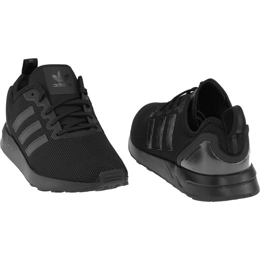 Buty sportowe damskie Adidas zx flux płaskie czarne sznurowane 