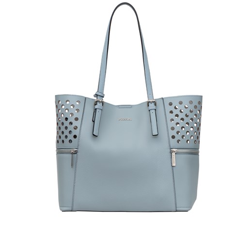 Puccini shopper bag bez dodatków elegancka niebieska duża 