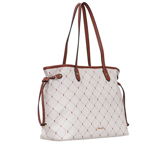 Shopper bag Puccini mieszcząca a5 bez dodatków ze skóry ekologicznej z nadrukiem elegancka 