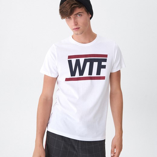 House - T-shirt z nadrukiem - Biały House  XXL 