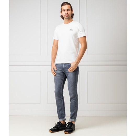 T-shirt męski biały La Martina z krótkimi rękawami casual 