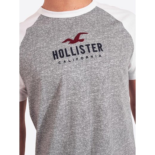 T-shirt męski Hollister bawełniany na lato z krótkimi rękawami 