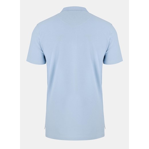 Niebieski t-shirt męski Pako Lorente z krótkimi rękawami 