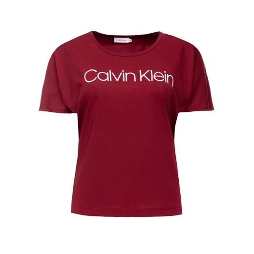 Calvin Klein bluzka damska z okrągłym dekoltem z krótkimi rękawami 