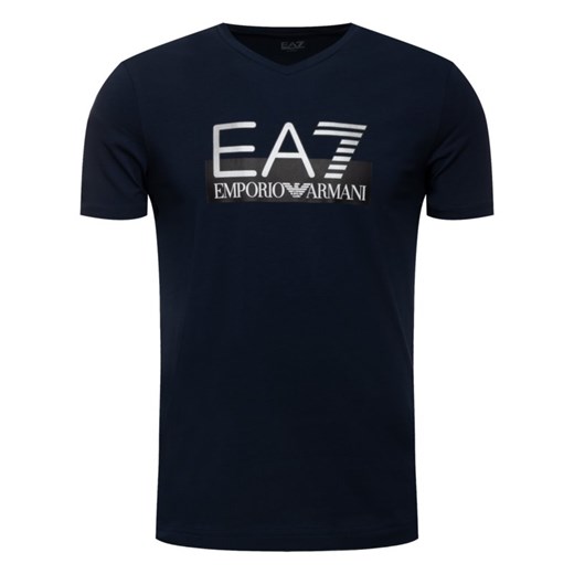 Ea7 Emporio Armani t-shirt męski z napisami 