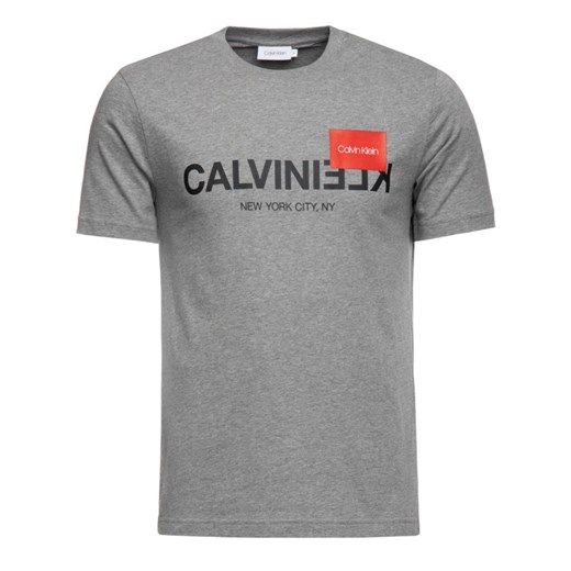 T-shirt męski Calvin Klein z krótkimi rękawami młodzieżowy 