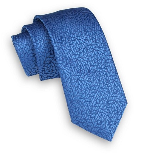 Krawat niebieski Alties w kwiaty 