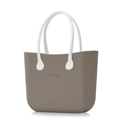 Shopper bag brązowa O Bag do ręki matowa elegancka 