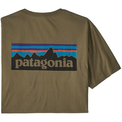 Koszulka męska P-6 Logo Organic Patagonia (sage khaki)  Patagonia XXL SPORT-SHOP.pl