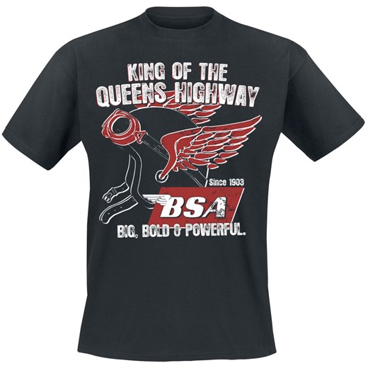 B.S.A. - King Of The Queens Highway - T-Shirt - czarny B.s.a.  XXL EMP
