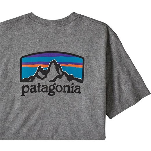Koszulka męska Fitz Roy Horizons Responsibili-Tee Patagonia (gravel heather) Patagonia  S SPORT-SHOP.pl