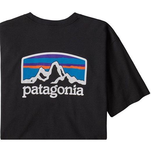 Koszulka męska Fitz Roy Horizons Responsibili-Tee Patagonia (black)  Patagonia XXL SPORT-SHOP.pl