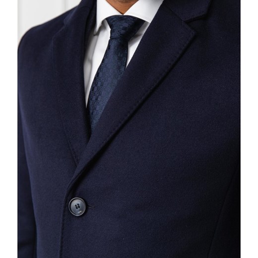 Hugo Wełniany płaszcz Migor1941 | z dodatkiem kaszmiru Hugo Boss  50 Gomez Fashion Store