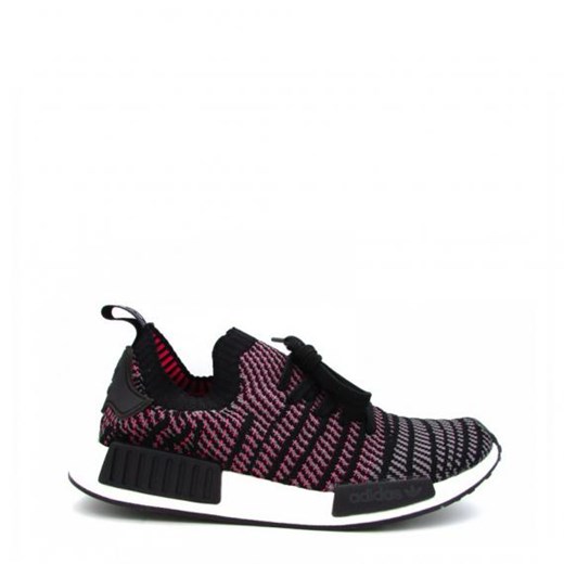 Buty sportowe damskie Adidas dla biegaczy nmd różowe w abstrakcyjnym wzorze na koturnie wiązane 