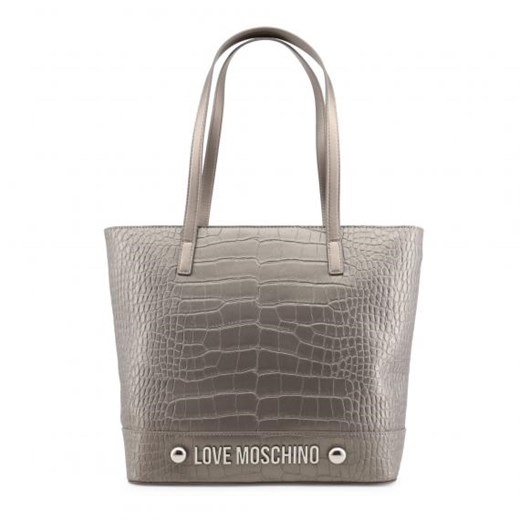 Shopper bag Love Moschino z tłoczeniem mieszcząca a6 bez dodatków elegancka 