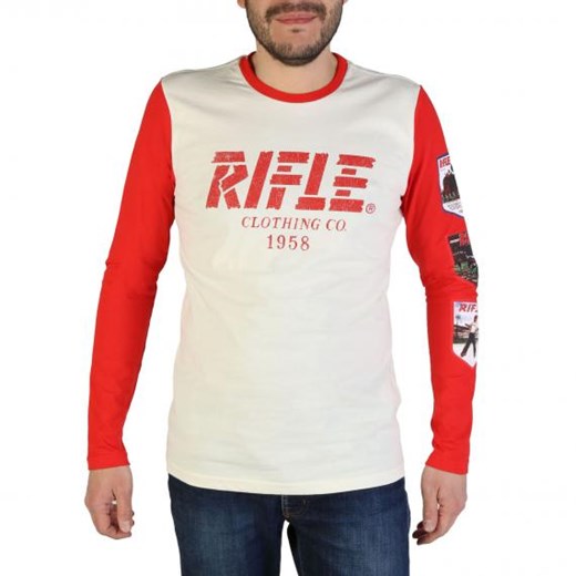 T-shirt męski Rifle z napisem 
