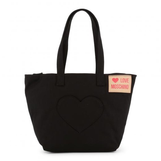 Czarna shopper bag Love Moschino na ramię 