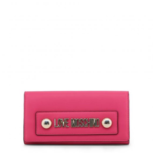 Kopertówka Love Moschino różowa z aplikacjami 