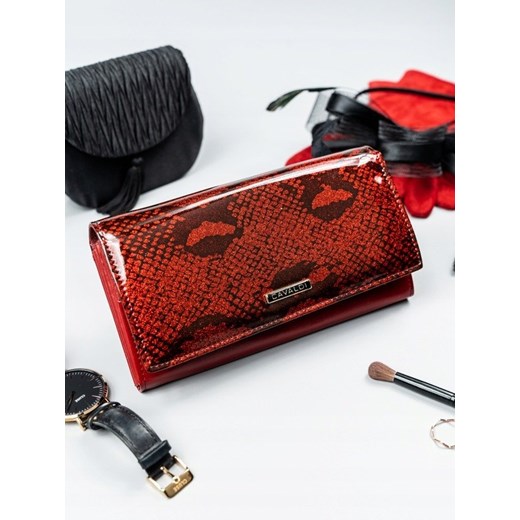 Czerwony portfel damski 4U Cavaldi glamour 