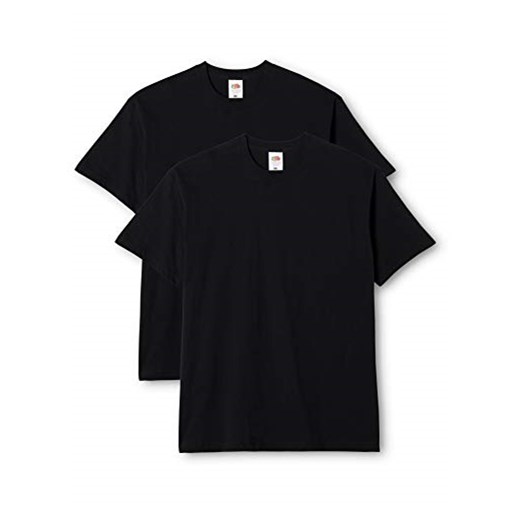 T-shirt Fruit of the Loom Original Full Cut T dla mężczyzn, kolor: czarny