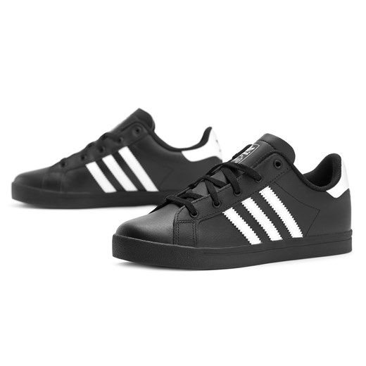 Trampki dziecięce czarne Adidas sznurowane 